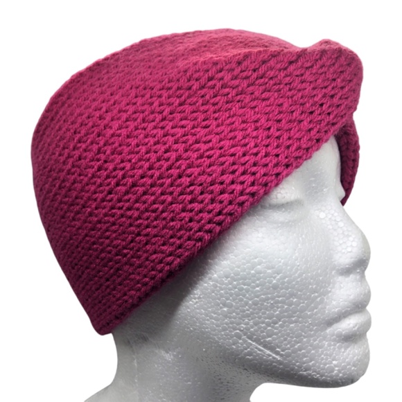Twisted Head Wrap Orchid Raspberry Ear Warmers, Headwrap Winter Headband - Picture 4 of 12